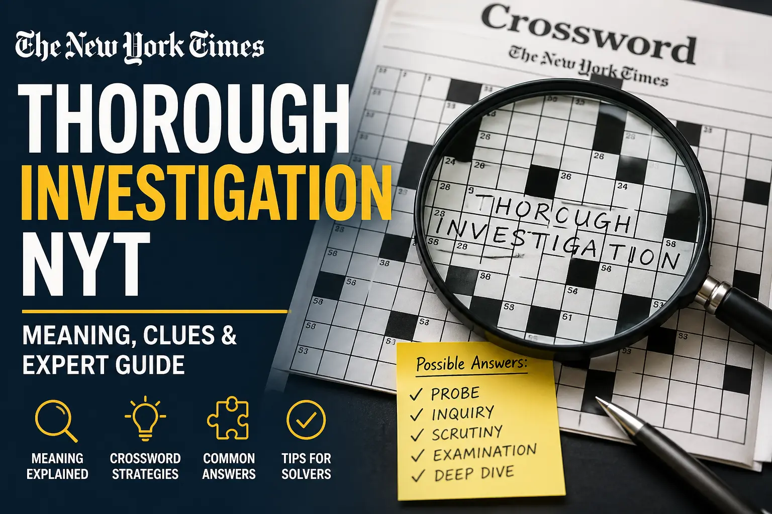 thorough investigation nyt