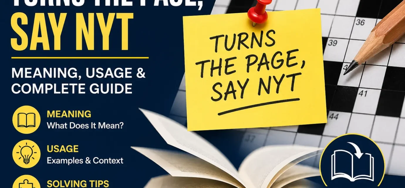 turns the page say nyt