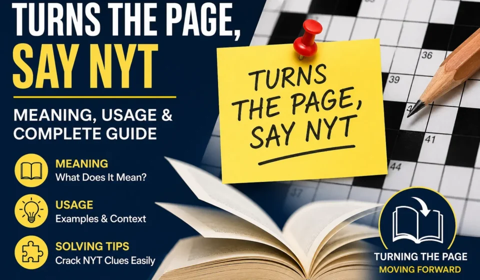 turns the page say nyt