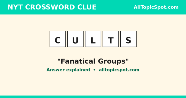 Fanatical groups NYT crossword clue