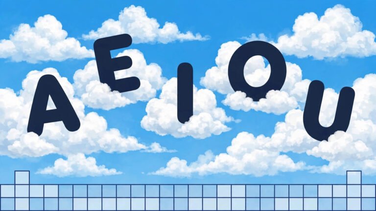 Features of Gathering Clouds NYT crossword clue answer: AEIOU