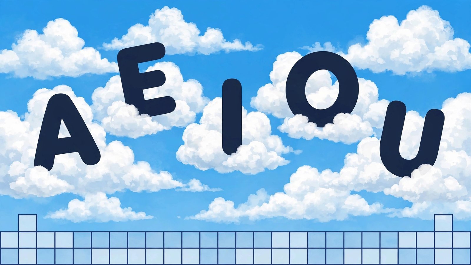 Features of Gathering Clouds NYT crossword clue answer: AEIOU