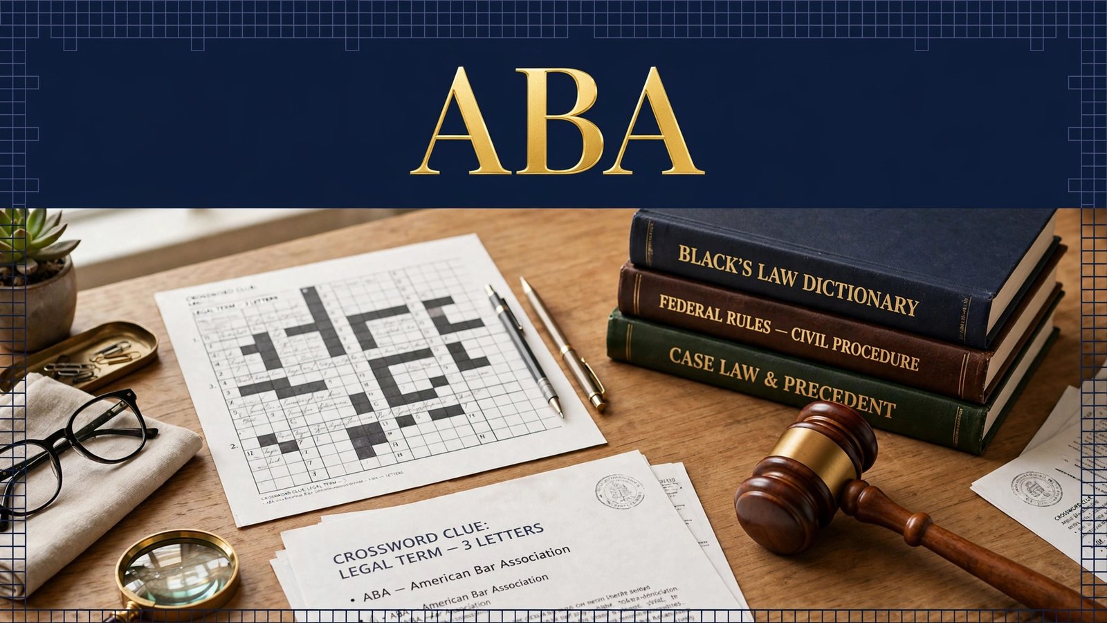 Lawyers Org NYT crossword clue answer: ABA