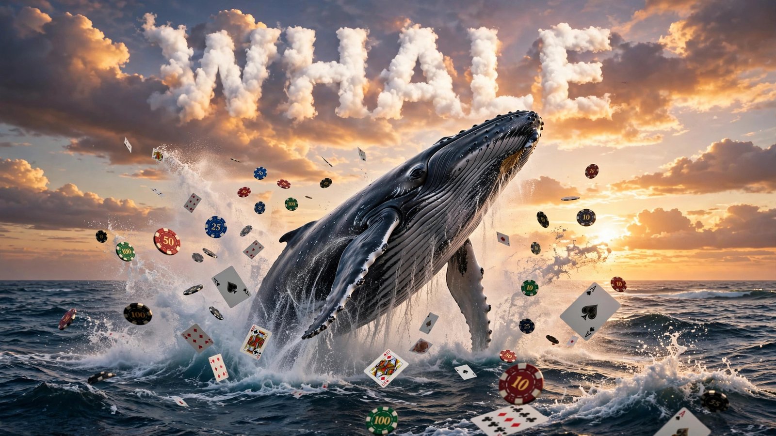 Splashy Gambler in Lingo NYT crossword clue answer: WHALE