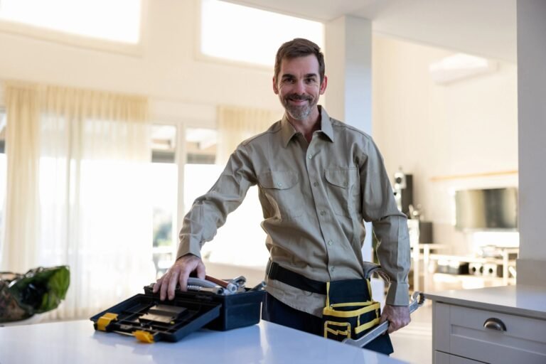 Website for finding professional services NYT crossword answer ANGI — professional handyman doing home repair